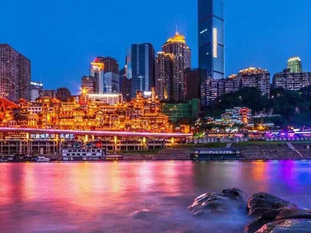 Boutique Of Meditation With Cuisine & Night View, Exit 2 Liujiatai Station Line 9 Chongqing Eksteriør bilde
